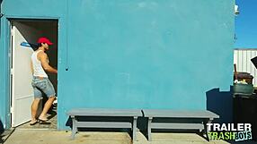 Hey, watch Trailertrashboys Devin Franco swallow trucker’s cock and cum.