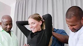 Insatiable Eveline Dellai Enjoys Orgy With Three Dicks In Private Black Scene