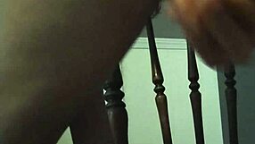 Hairy Pierced Pussy Riding Dildo Anal