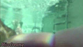 flashing in public pool with boy watching
