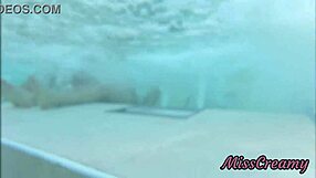 Risky flashing in public pool leads to stepdaughter helping with masturbation.