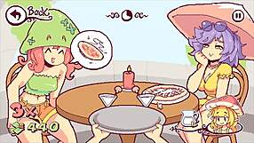 Futanari Di Funghi Futa Hentai Game Ep 2 She Is Cumming All Over The Customers Tits And Cute Faces