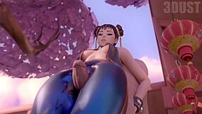 Compilație hentai Chun Li din mai 2023 super picantă