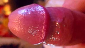 Ever Seen a Shaved Cock Teased Up Close Like This?