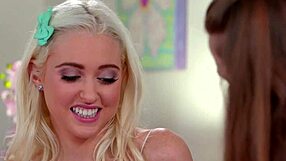 Two Blonde Teen 18+S Finger Each Other In Lesbian Threesome