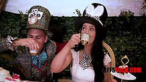 alice's wild times in wonderland with crazy group adventures