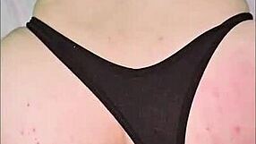 Latina teen bent over for anal creampie in neighbors' view