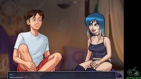 Busty Odette Catches Redhead Grace Masturbating