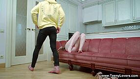 Teeny lovers beg you to come over for a hot pearl fuck. Bent over in doggystyle with cumshot close-up