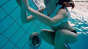 horny teen strips naked and shows her body