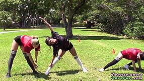 at the party, teens get real fucked with facial cumshots