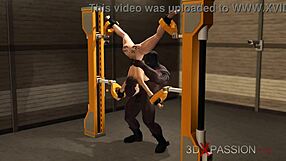 Crazy Restrained Fuck as Sexy Busty Slut Takes Hard BBC