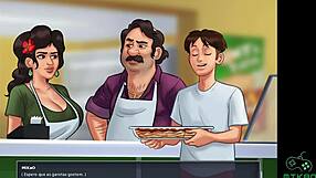 Busty Odette Catches Redhead Grace Masturbating