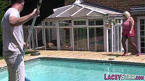 British Granny Titfucked and Cunilingus in High Definition