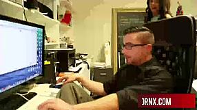 Horny Busty Brunette Screams During Hardcore Fucking and Cumshot