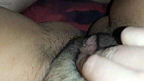 I-I cumming on my hairy pussy while moaning, o-orgasm!