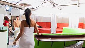 this sexy tattooed latina wife is fucking her husband like a pro