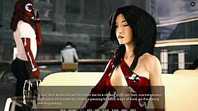 Footjob in restaurant from tales from the unending void