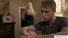 Young Guy Boldly Fucks Stepmom MILF