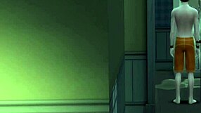 stepmom asked son to rub her back in 3d animation