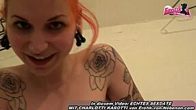 Intensely shaving teen girlfriend's tight pussy and asshole in hidden bath.