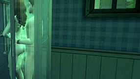 stepmom asked son to rub her back in 3d animation