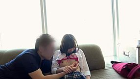 skinny teen with small tits reaches orgasm in cute amateur sex