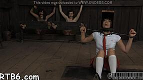 sadomasochism vibes with sucking and spanking in a sexy bondage scene. Get ready for wild action!