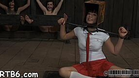 sadomasochism vibes with sucking and spanking in a sexy bondage scene. Get ready for wild action!