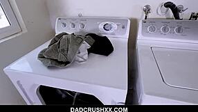 Slutty Teen 18+ Gives Stepdad a Sloppy Wet Blowjob - Avi Love