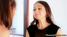 Glam Mature Stepdaughters Lick Shaved Pussies!