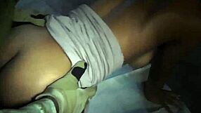 arab teen gives first footjob to old military guy outside base