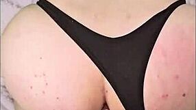 Latina teen bent over for anal creampie in neighbors' view