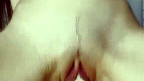 Ki-sim rides huge cock cowgirl style