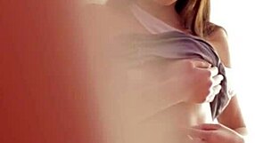 Gorgeous coed Angelica Palam is sitting on that lucky face