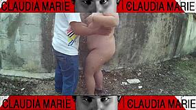 Impossible Positions to Lick Big Ass Pussy on the Street Until She Cums from Pleasure