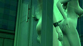 stepmom asked son to rub her back in 3d animation