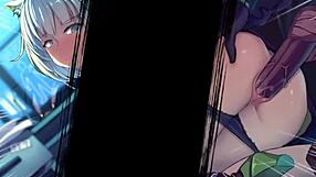 kaltsit in suggestive 2d hentai