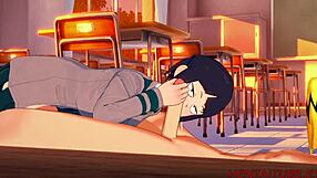 Uživam v Boku no Hero hentai - Jiro Kyoka sesanje kurca in titjob 2