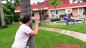 Caught peeping tom fucks teen ass