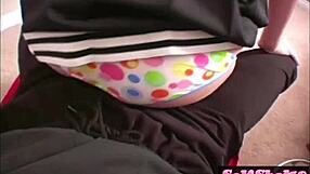 Allie cheer dances rubbing dick