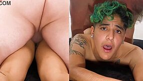 Queer babe får røven kneppet på kamera første gang