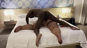 brunette bbw gets railed by big black cock in hotel room part 2!