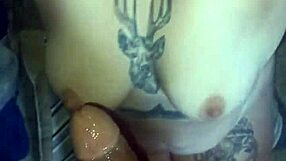 My beautiful girlfriend gives deepthroat blowjob at 8am, cum in her thong