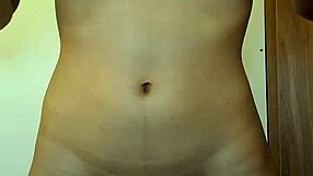 Skinny Teen's Ass Bounces in Bathroom