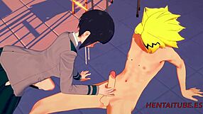 Mă bucur de hentai Boku no Hero - Jiro Kyoka blowjob boobjob 2