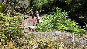 Voyeur Stranger Sneaks Up and Drills Curvy Girl on Nudist Beach