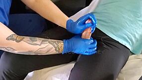 Curvy Blonde Nurse Gives Handjob During Home Visit Roleplay