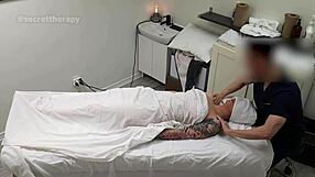 Young Waitress Alice Receives Special Massage from Cougar