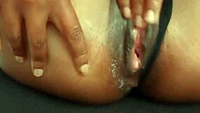 African Milf Fingering Wet Pussy Quietly at Office Masturbation